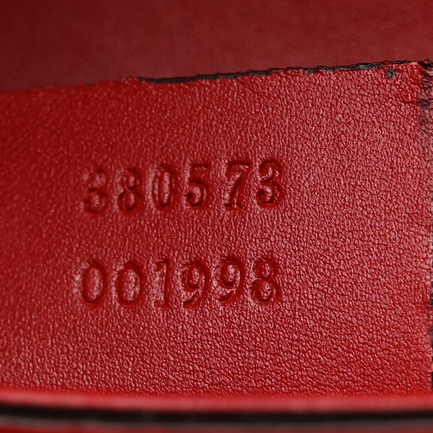 Ruinart Calfskin Medium Lady Web Shoulder Bag Hibiscus Red
