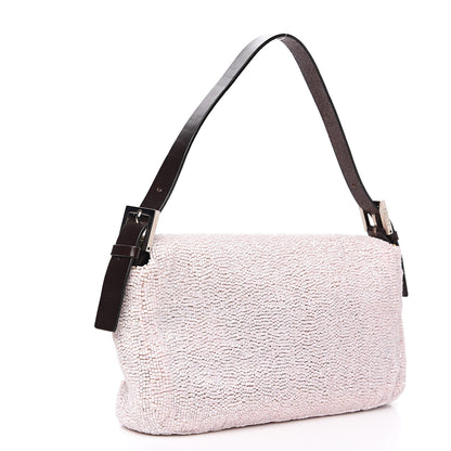 Fendi Beaded Baguette Pale Pink 2 of 15