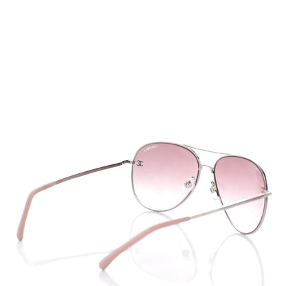 Chanel CC Aviator Sunglasses 4189-T-Q Pink 4 of 8