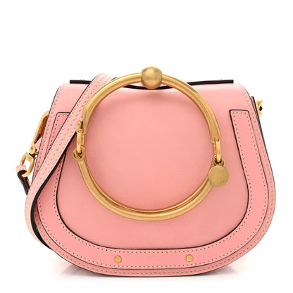 Chloe Calfskin Suede Small Nile Bracelet Bag Washed Pink 1 of 11