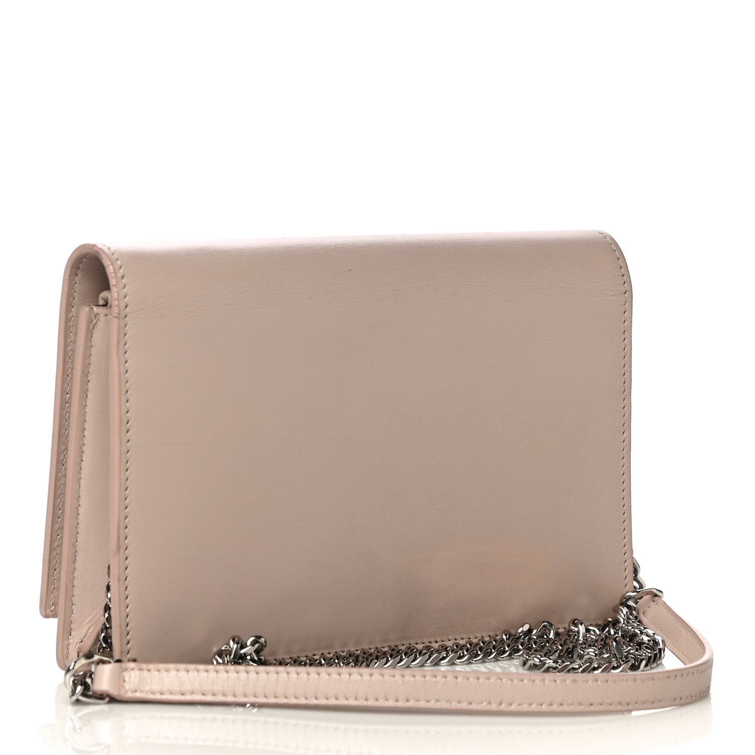 Saint Laurent Smooth Calfskin Classic Monogram Kate Tassel Chain Wallet Nude Powder 3 of 21