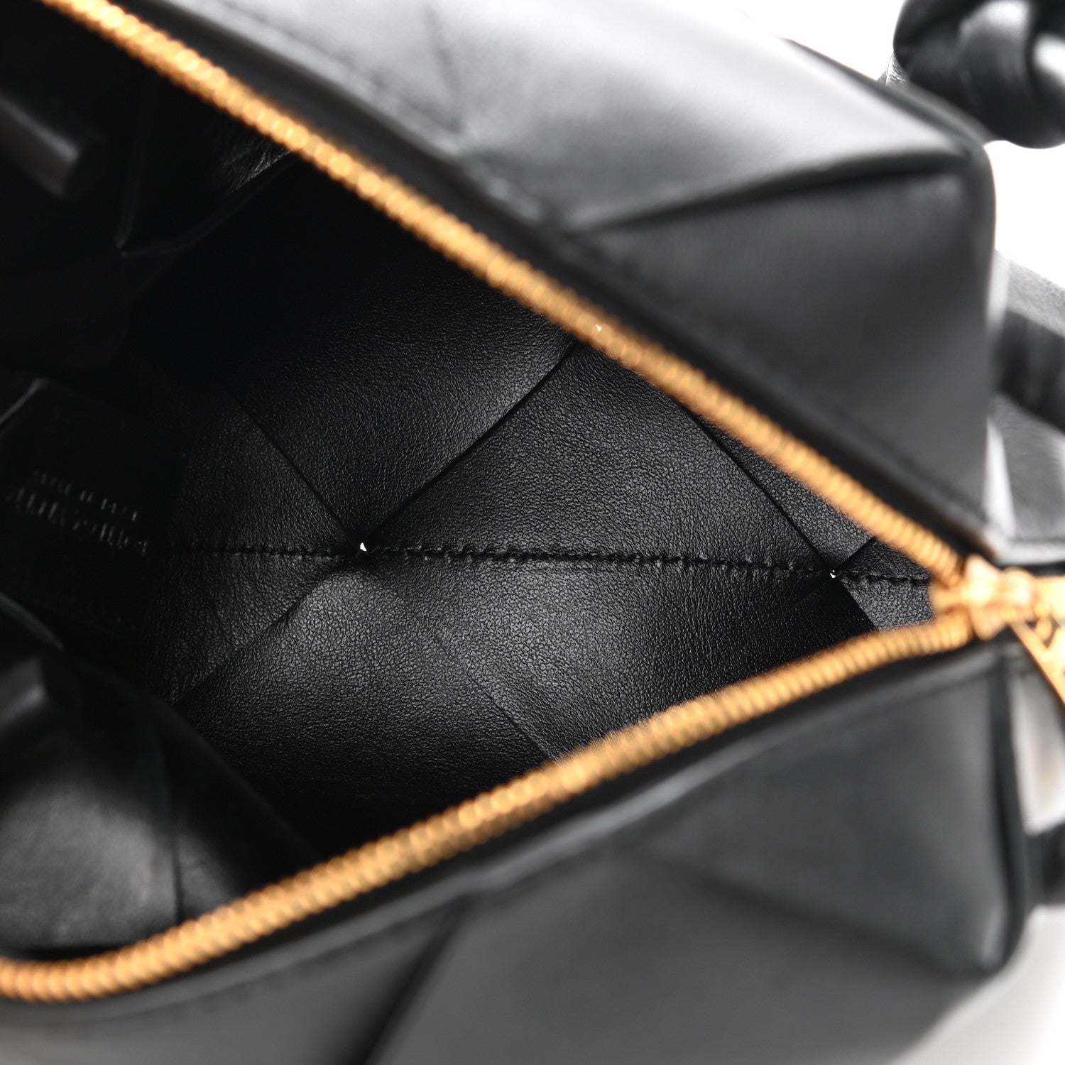 Bottega Veneta Lambskin Maxi Intrecciato Mini Cassette Camera Bag Black 6 of 8