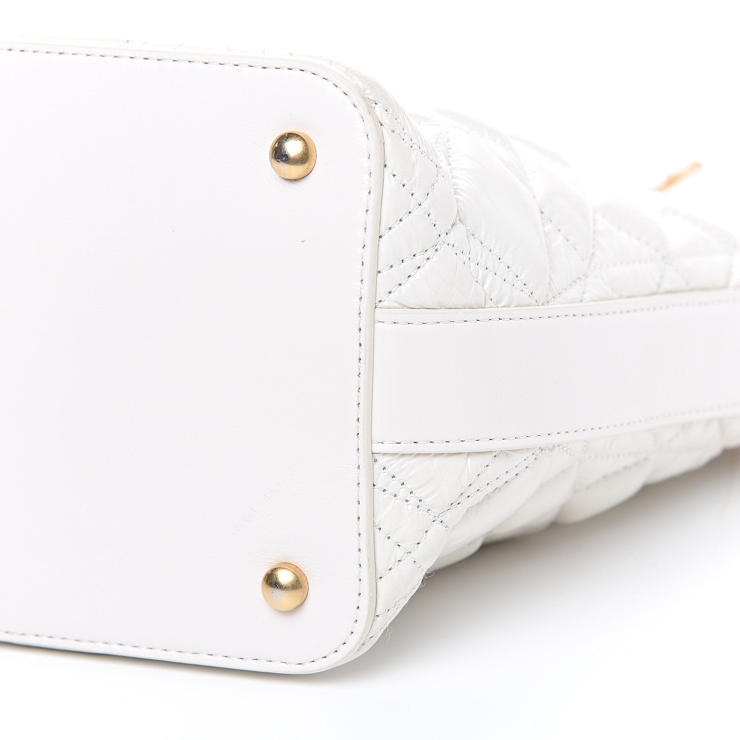 Chanel Glazed Calfskin Quilted State Of The Art Hobo White 9 of 11