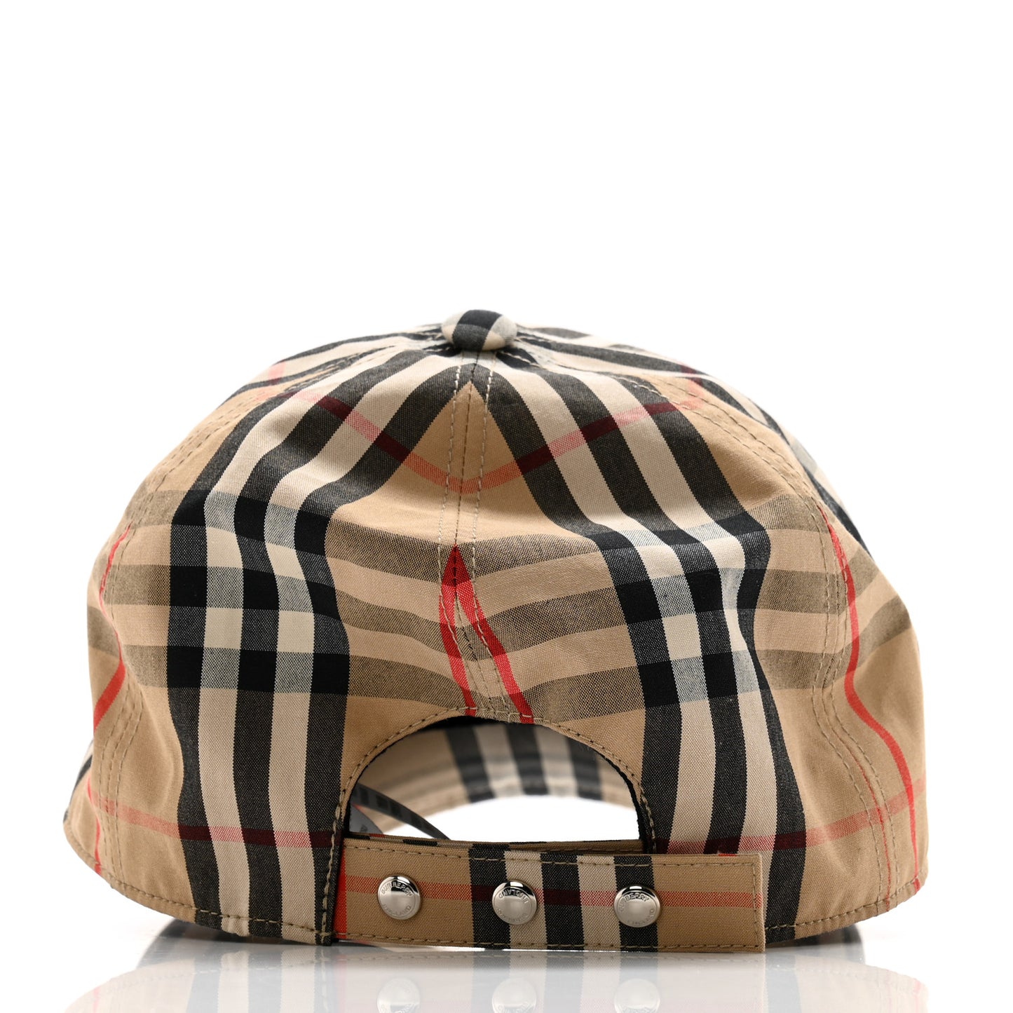 Cotton Vintage Check Monogram Baseball Hat S Archive Beige
