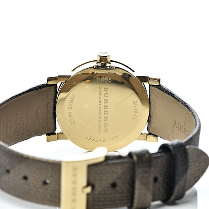 Burberry Stainless Steel Calfskin 28mm The City Quartz Watch Gold BU1875 5 of 11