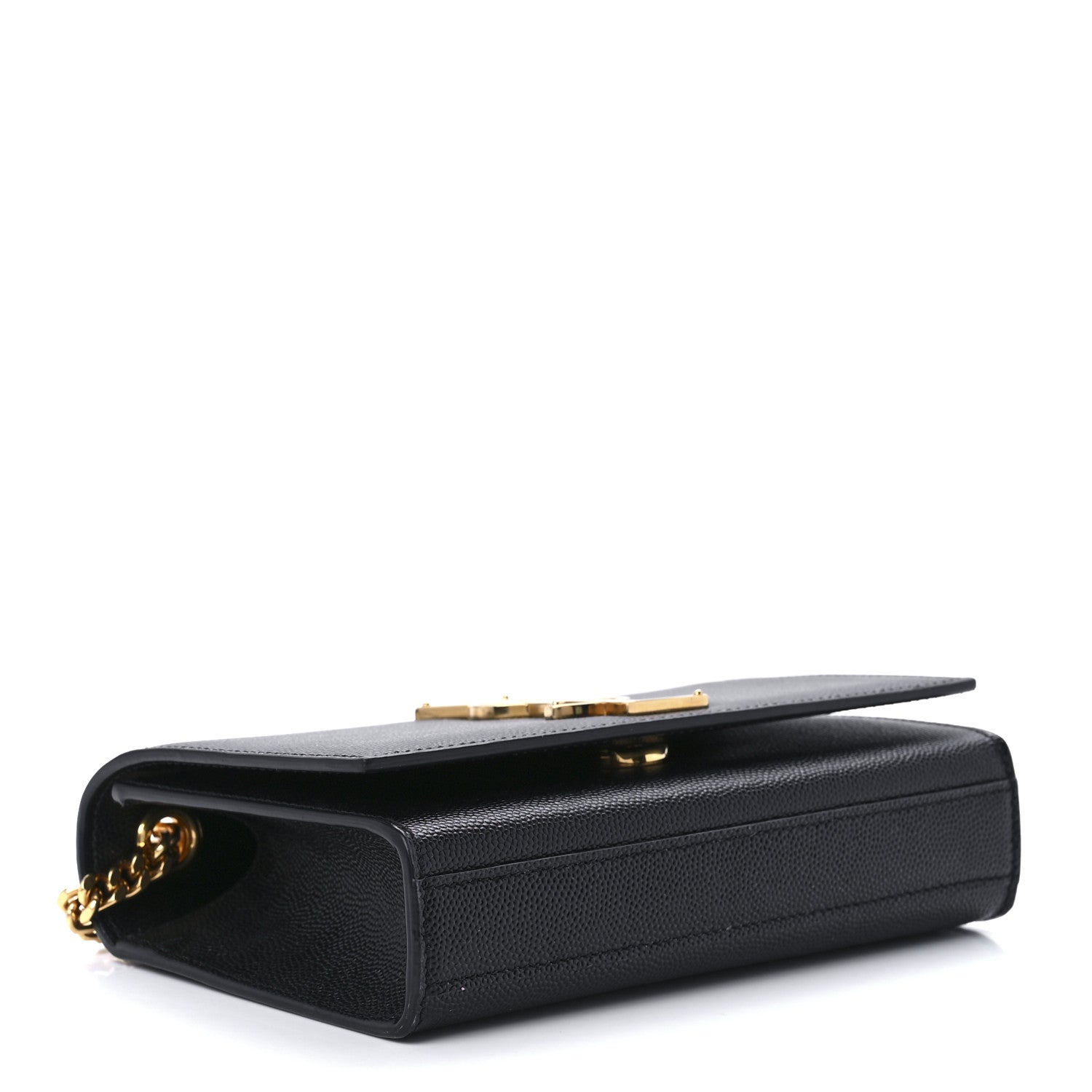 Saint Laurent Grain De Poudre Small Monogram Kate Satchel Black 4 of 12