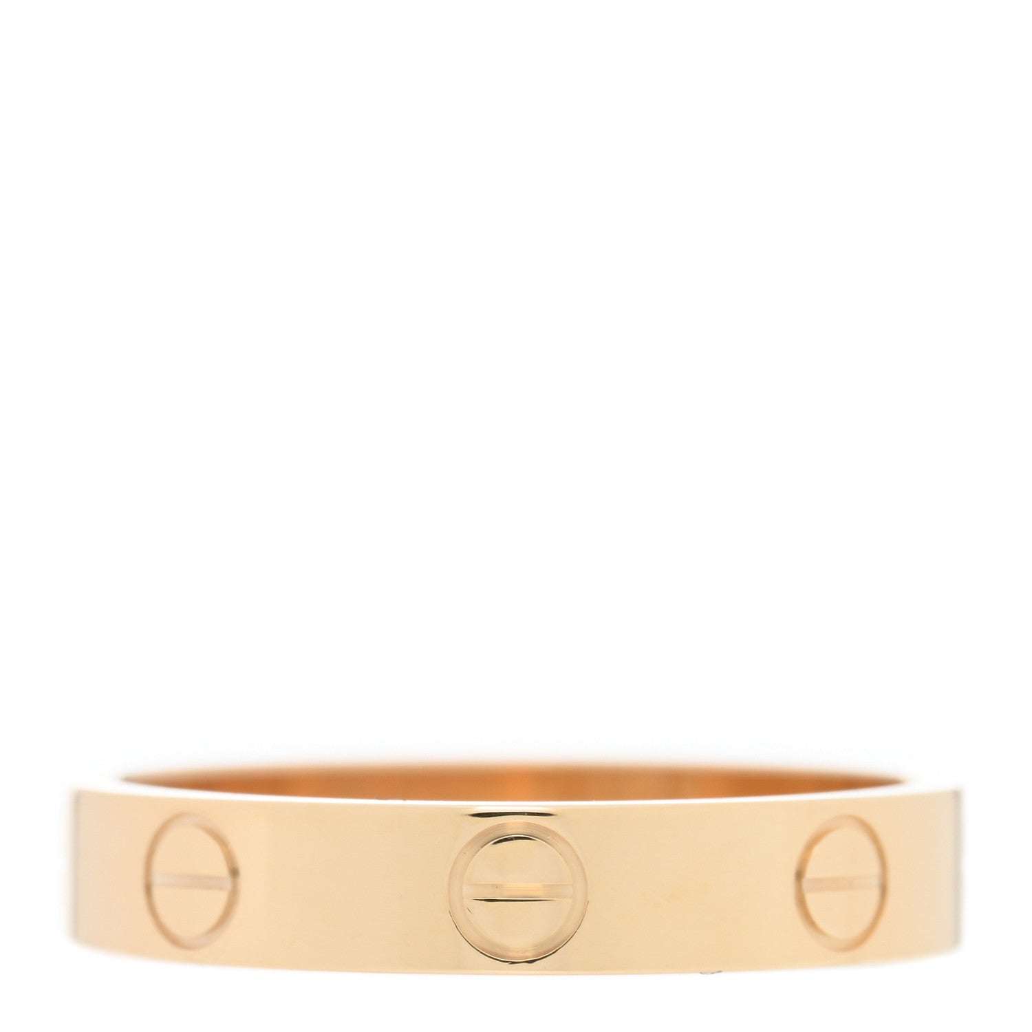 Cartier 18K Yellow Gold 3.5mm LOVE Wedding Band Ring 54 6.75 3 of 5