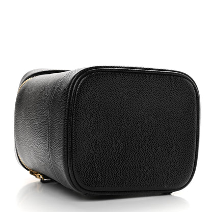 Chanel Caviar Vanity Cosmetic Case Black 4 of 10