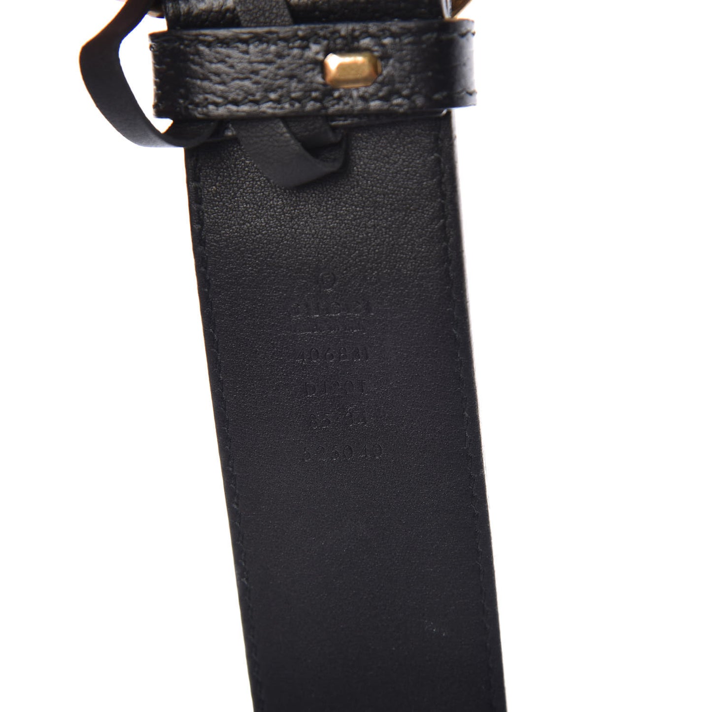Textured Calfskin Double G 40mm Belt 85 34 Black