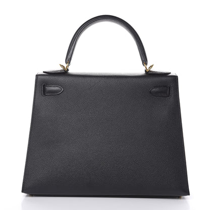 Hermes Epsom Kelly Sellier 28 Black 5 of 37
