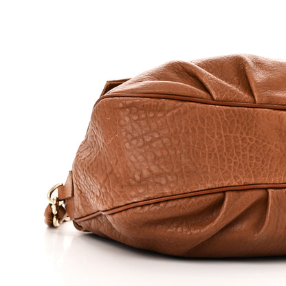 Fendi Crinkled Lambskin Mia Shoulder Flap Camel 9 of 11