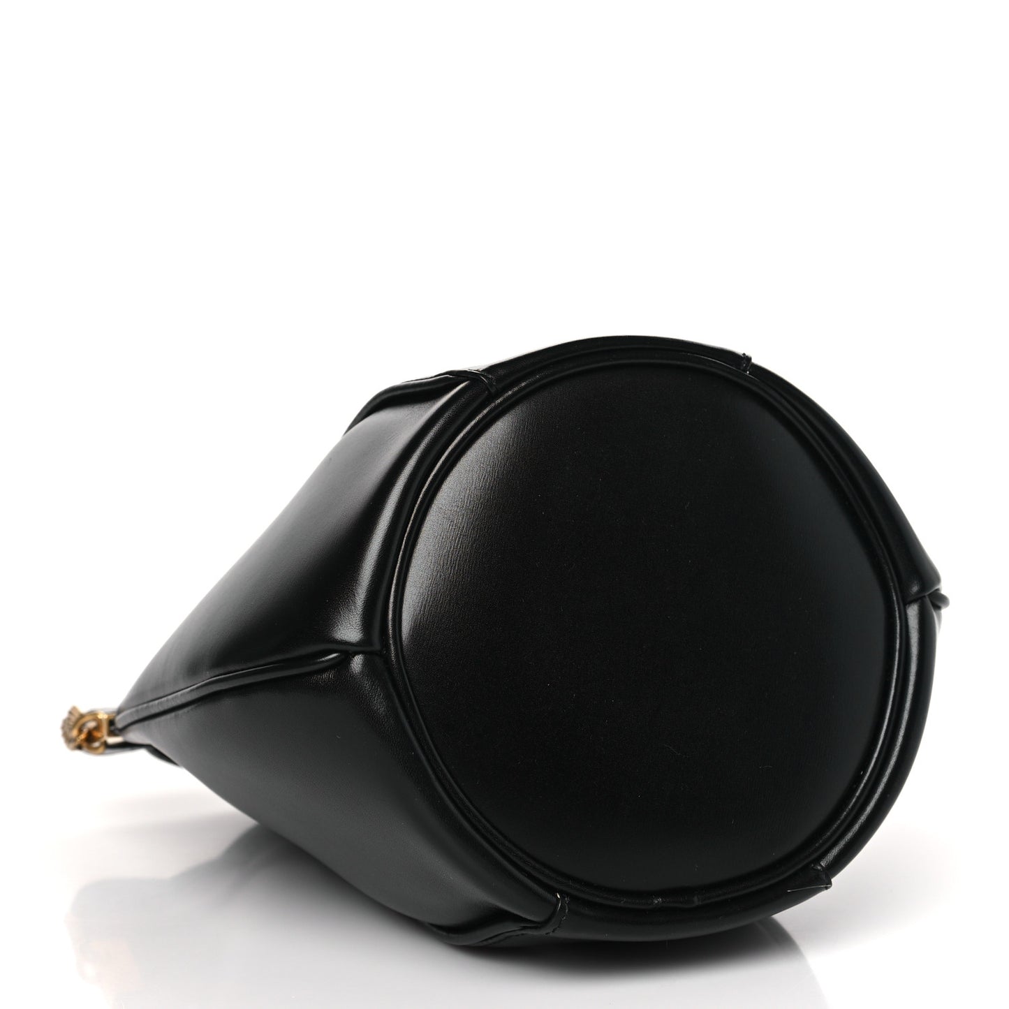 Smooth Calfskin Small Talitha Bucket Bag Black
