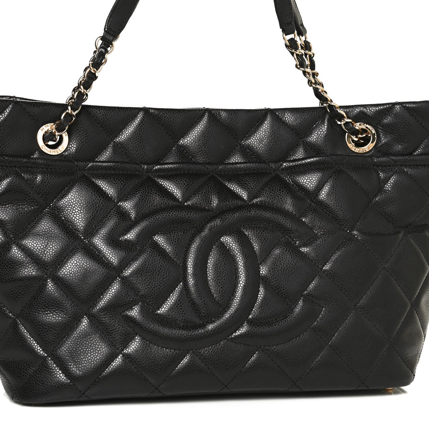 Caviar Quilted CC Timeless Tote Black