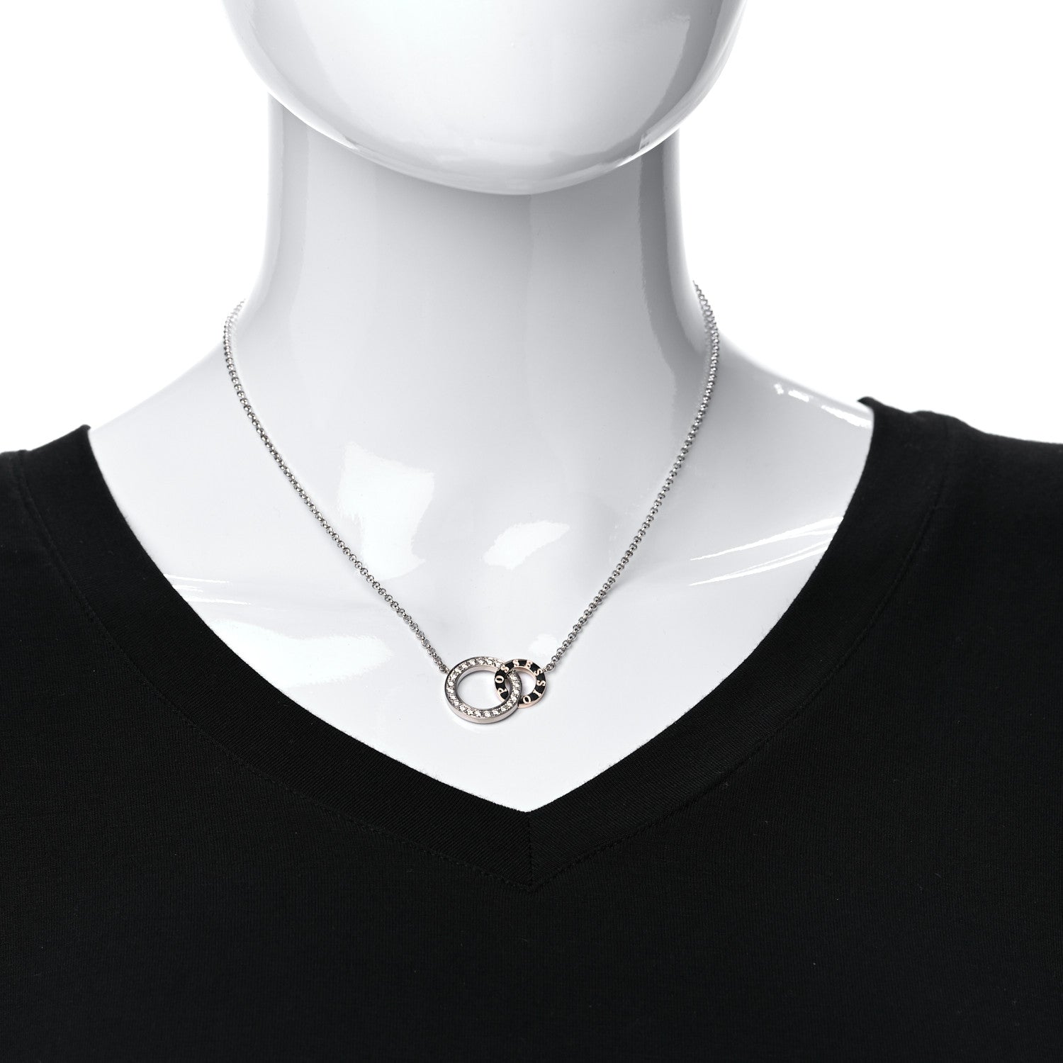 Piaget 18K White Rose Gold Diamond Possession Toi Moi Pendant Necklace 2 of 5