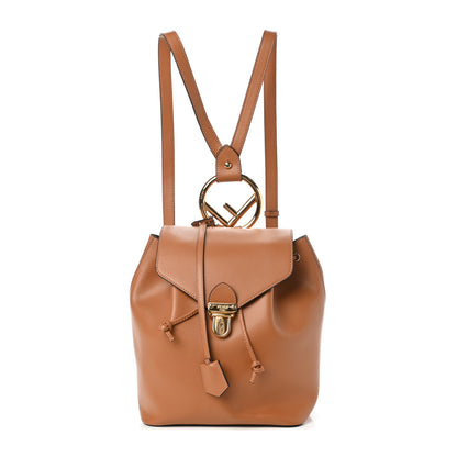Fendi Vitello Cruise F is Fendi Drawstring Backpack Nocciola 1 of 9