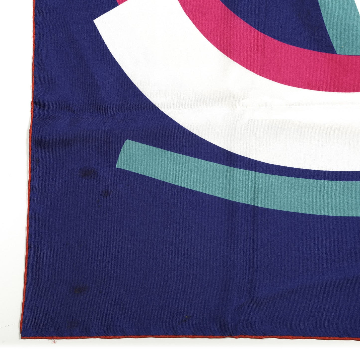 Silk CC Square Scarf Blue Multicolor