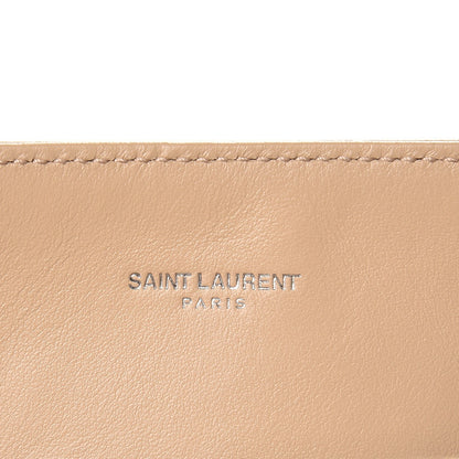 Saint Laurent Calfskin Y Quilted Monogram Large Loulou Shopper Nude Powder 6 of 7