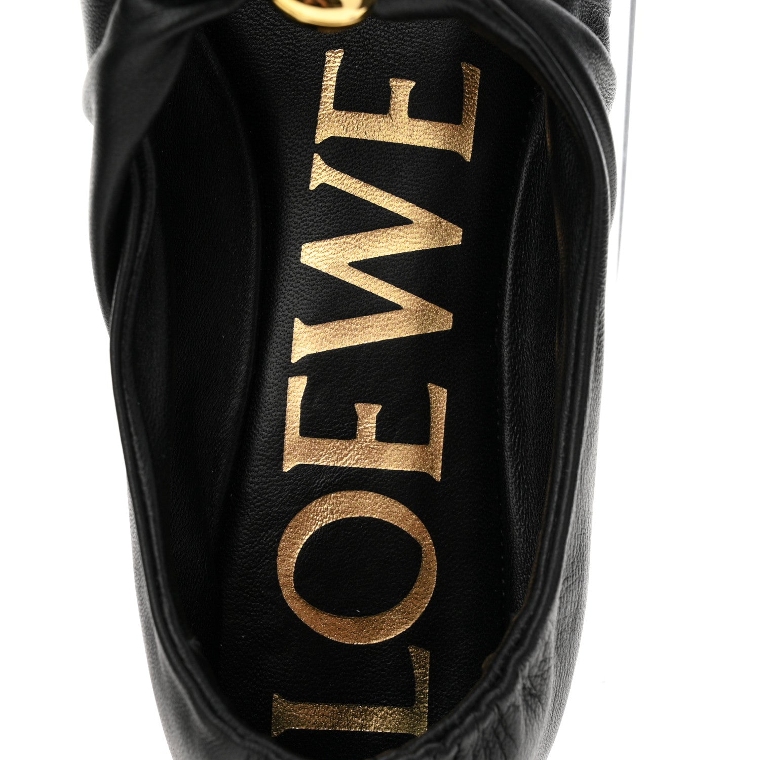Loewe Lambskin Pebble Ballerina Flats 37 Black 8 of 10