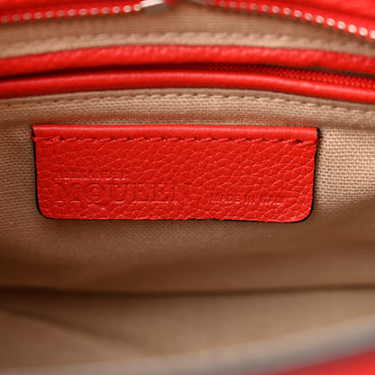 Alexander McQueen Pebbled Calfskin Mini Padlock Tote Red 6 of 11