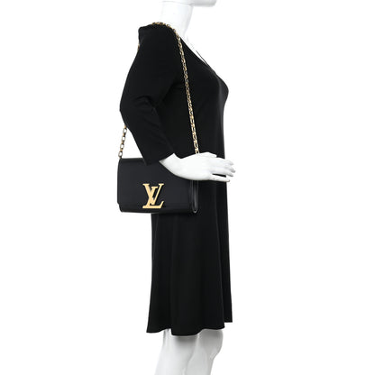 Louis Vuitton Calfskin Chain Louise GM Black 2 of 14