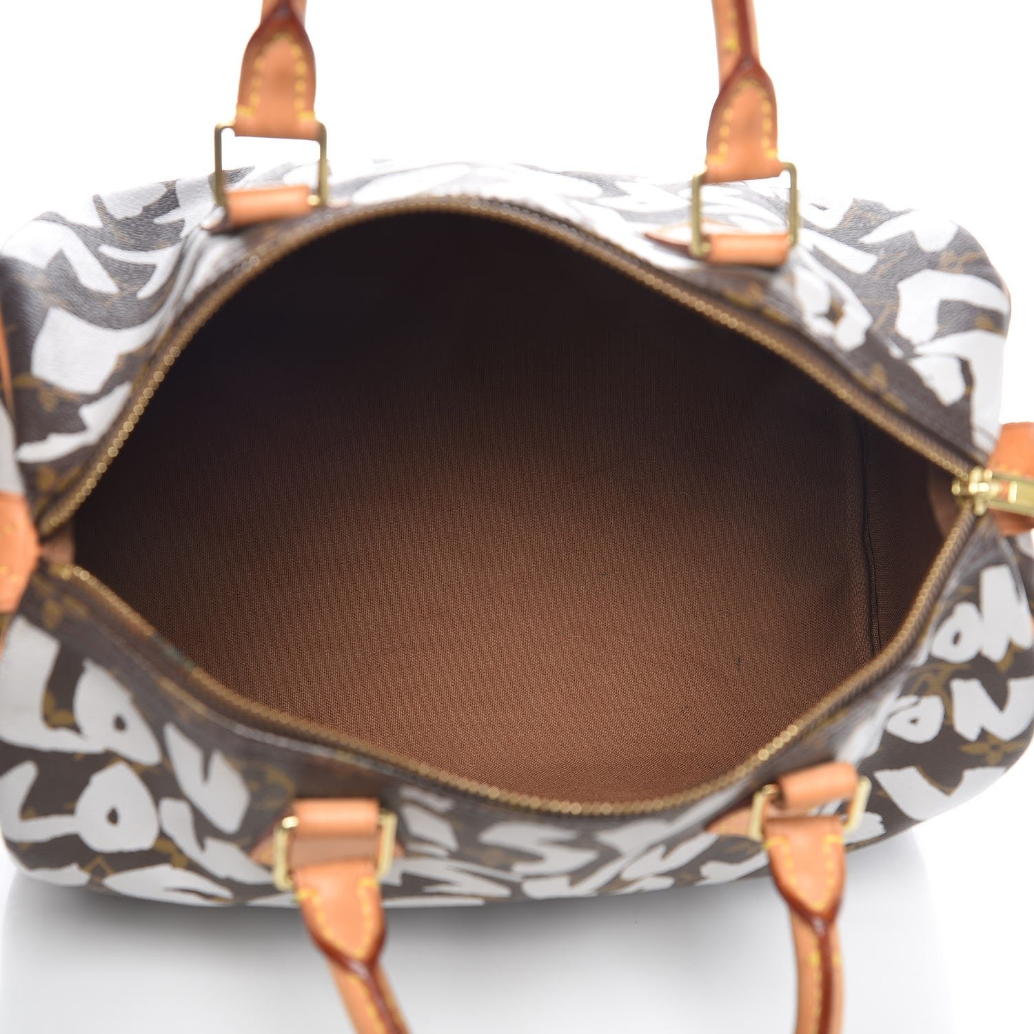 Louis Vuitton Monogram Graffiti Speedy 30 Silver 5 of 15