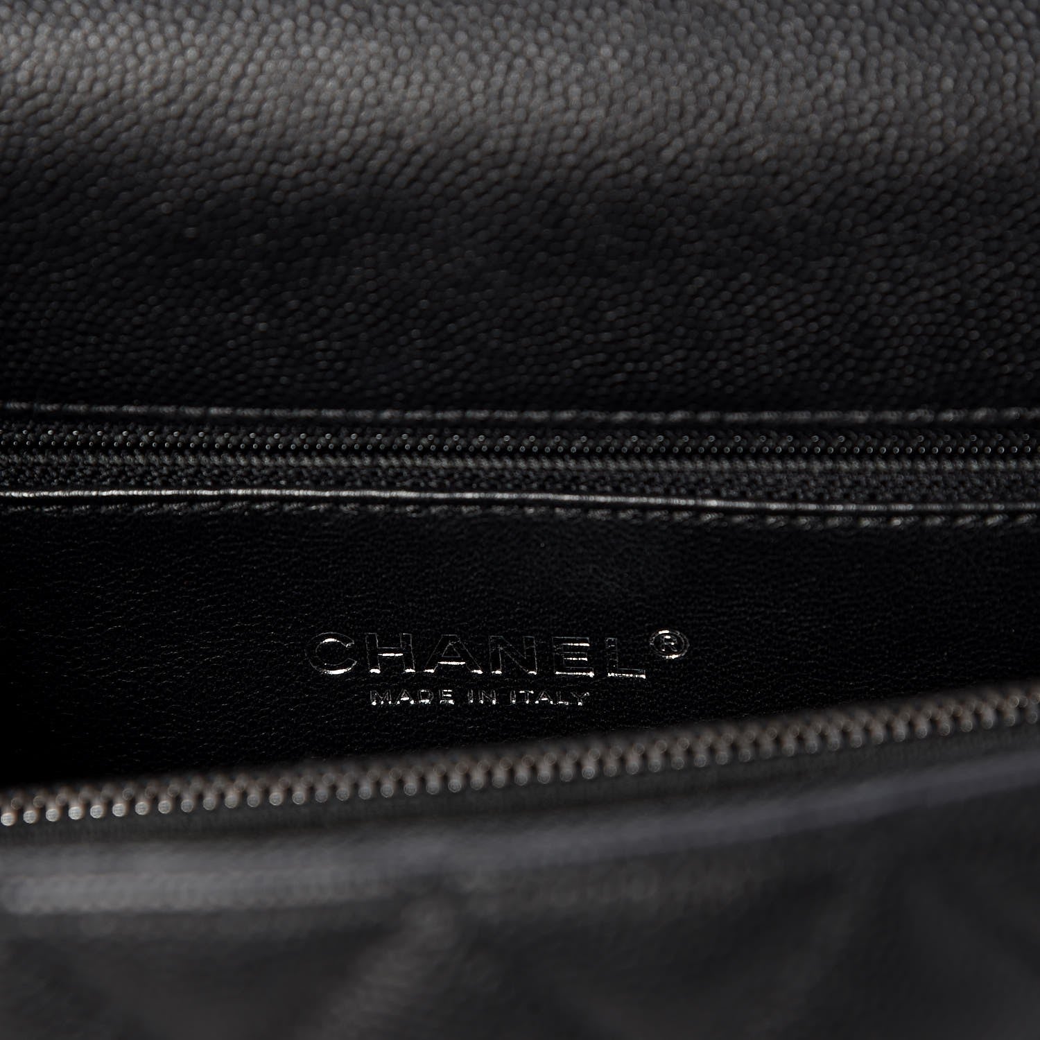 Chanel Caviar Lizard Quilted Small Coco Handle Flap Black 7 of 9