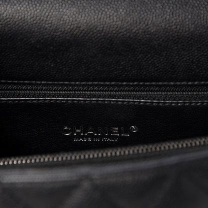Chanel Caviar Lizard Quilted Small Coco Handle Flap Black 7 of 9