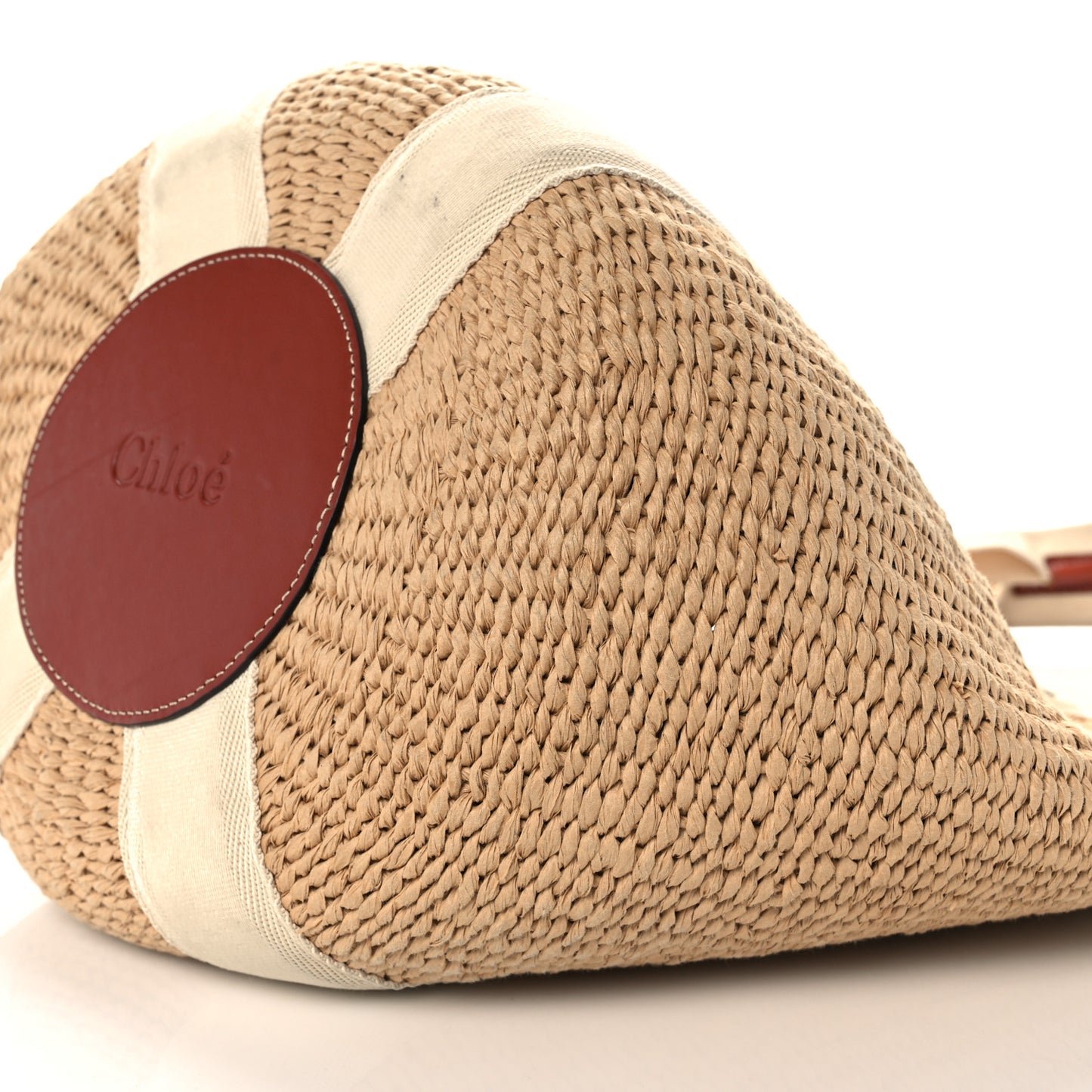 Raffia Woody Tote White