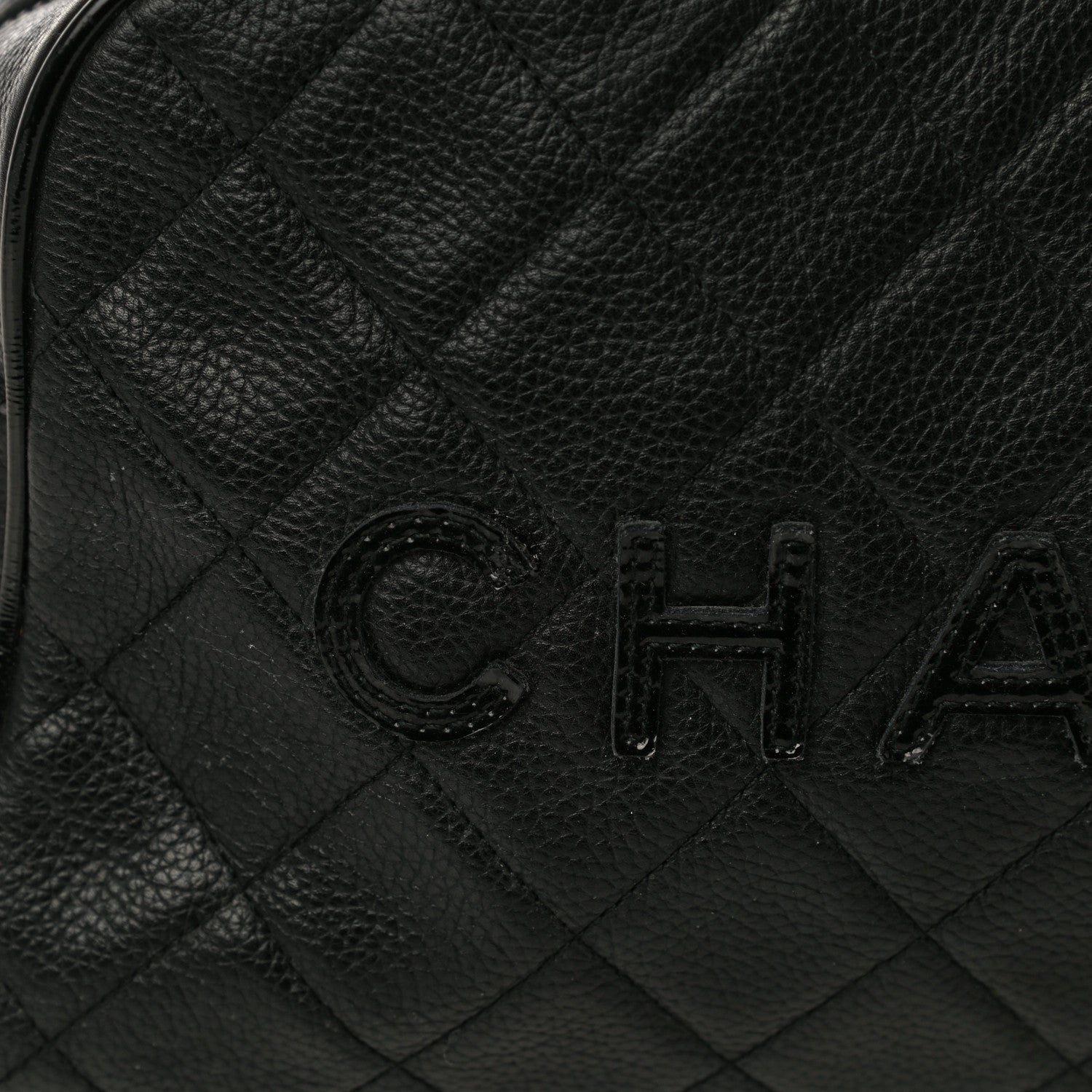 Chanel Caviar Patent Quilted Bowler Black 15 of 23