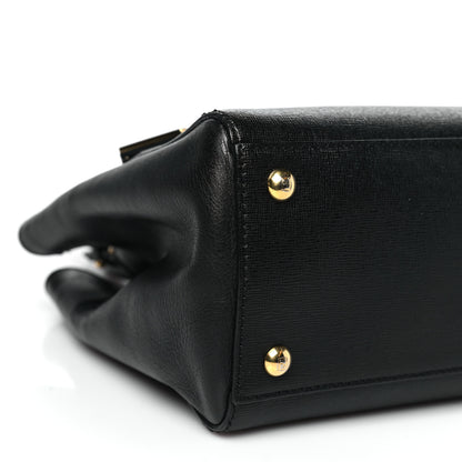 Fendi Vitello Elite Petite 2Jours Tote Black 8 of 10