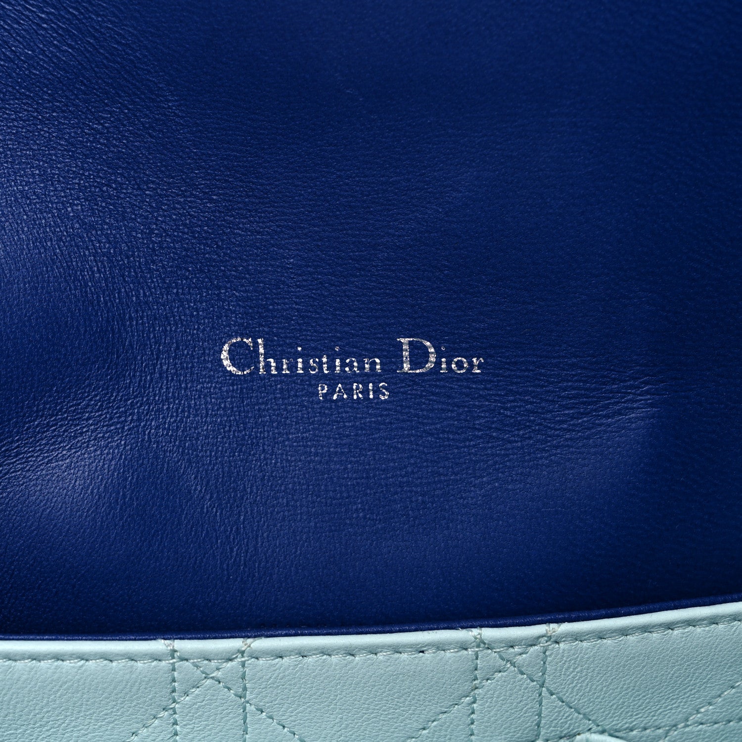 Christian Dior Lambskin Cannage Large Miss Dior Flap Blue 5 of 12