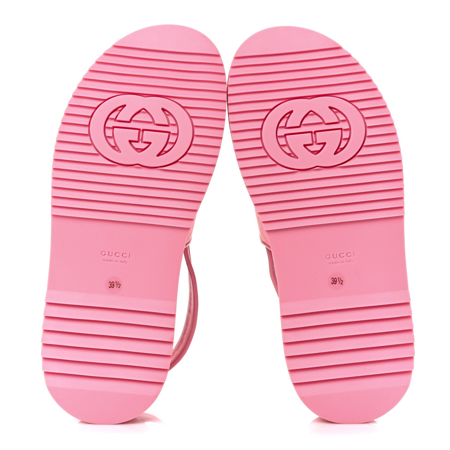 Gucci GG Supreme Monogram Granada Kid Angelina Platform 35mm Slingback Sandals 39.5 Cotton Candy Dark Cotton Candy Wild Rose 6 of 10