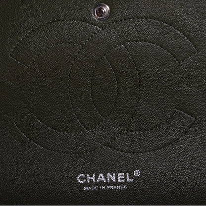 Chanel Caviar Quilted Jumbo Double Flap Dark Green 7 of 9