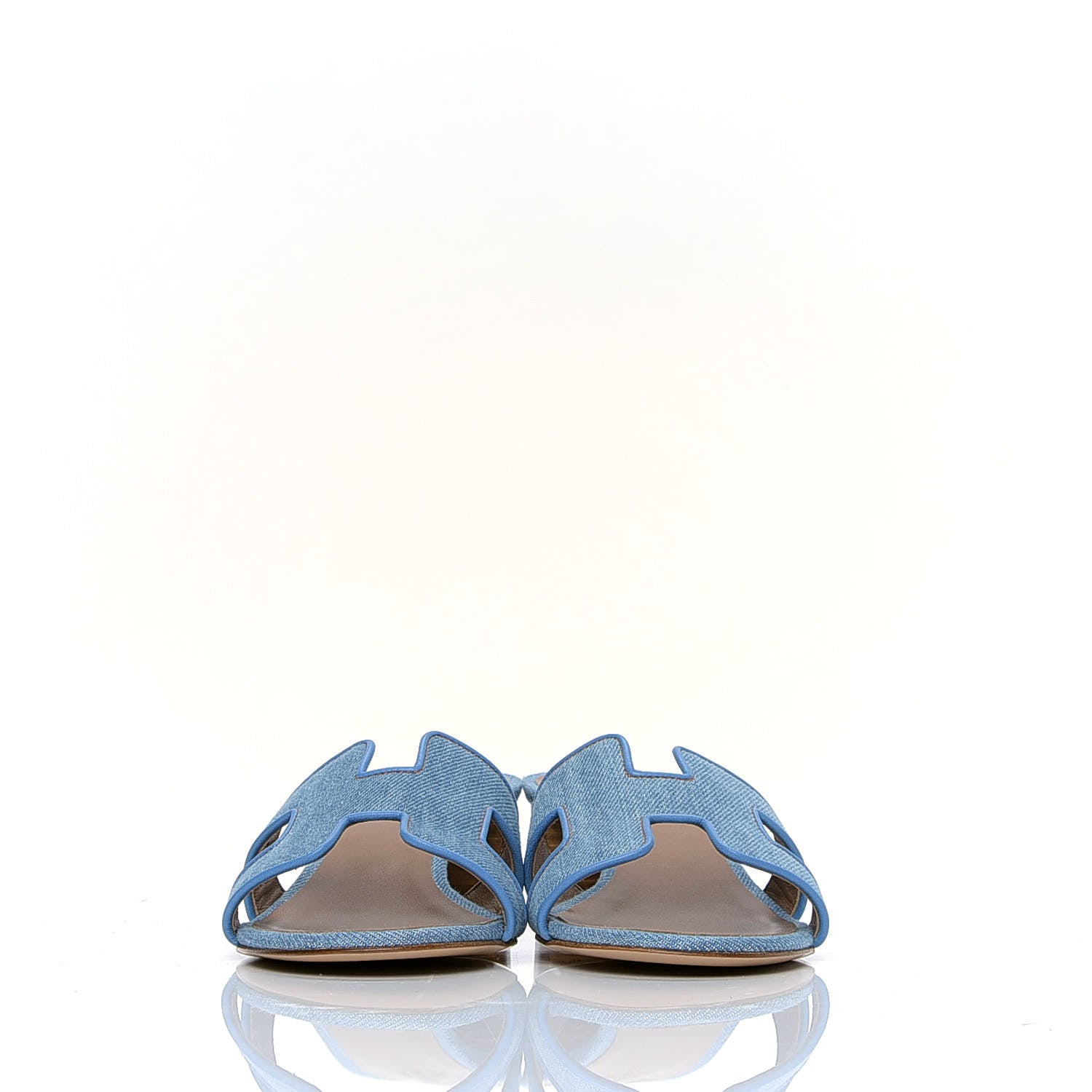 Hermes Denim Oasis Sandals 36 Bleu Clair 2 of 6