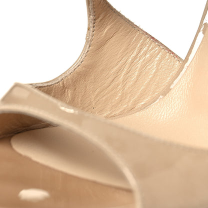 Jimmy Choo Patent Calfskin Lang Sandals 36 Nude 8 of 8
