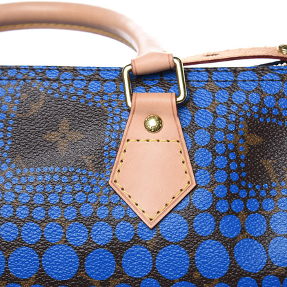 Louis Vuitton Monogram Kusama Town Speedy 30 Blue 11 of 11