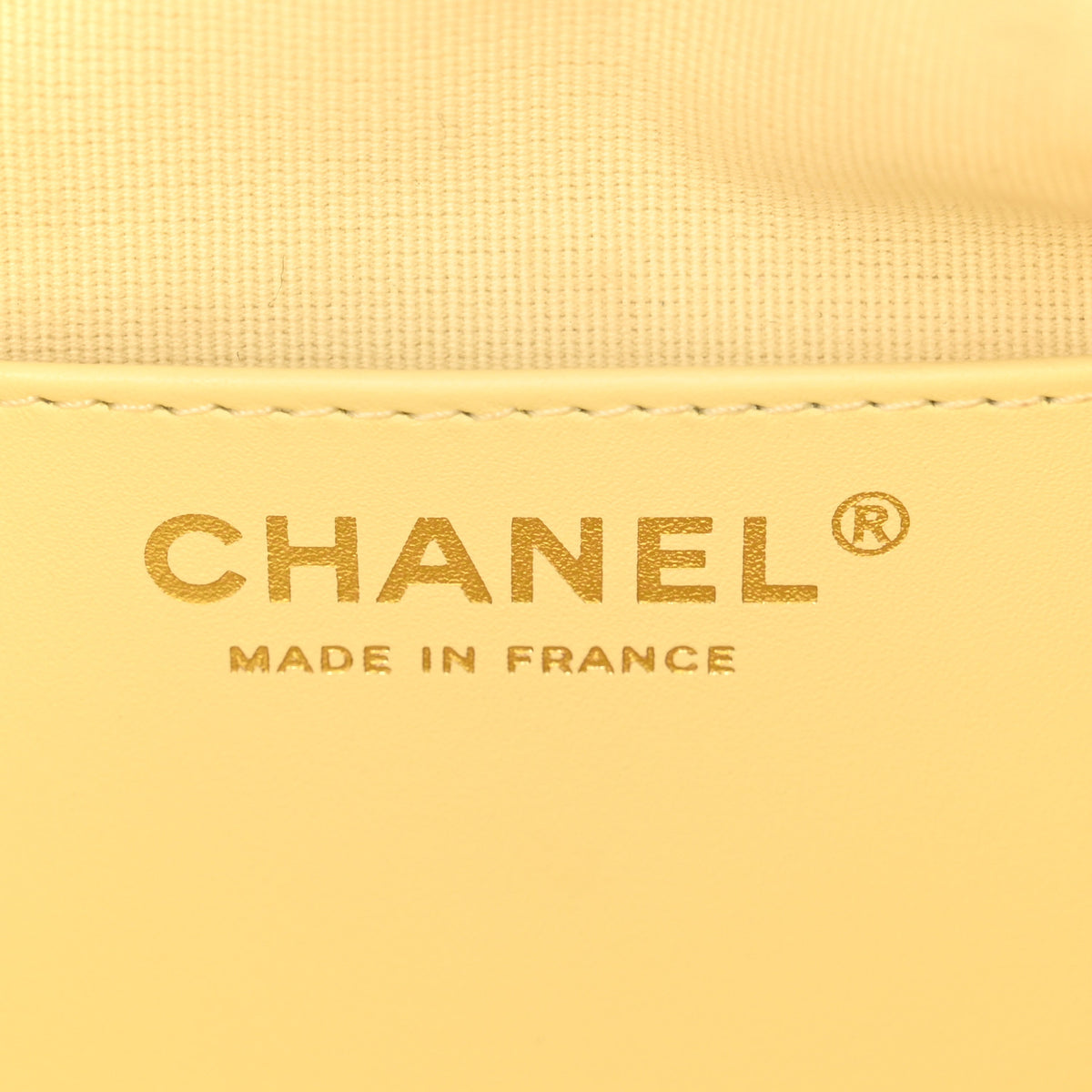 Chanel Lambskin Quilted Hobo Shoulder Bag Light Yellow 6 of 10