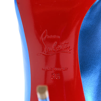 Christian Louboutin Kid Laminato Hot Chick 100 Pumps 36 Lin Alize 6 of 11