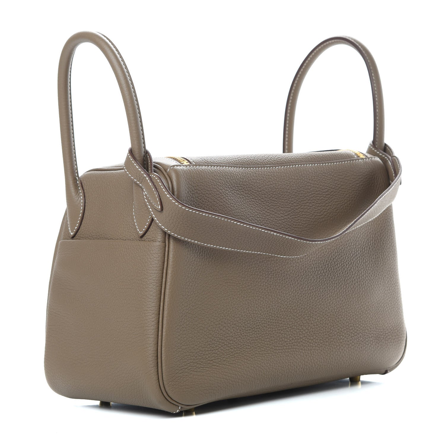 Hermes Taurillon Clemence Lindy 30 Etoupe 3 of 14