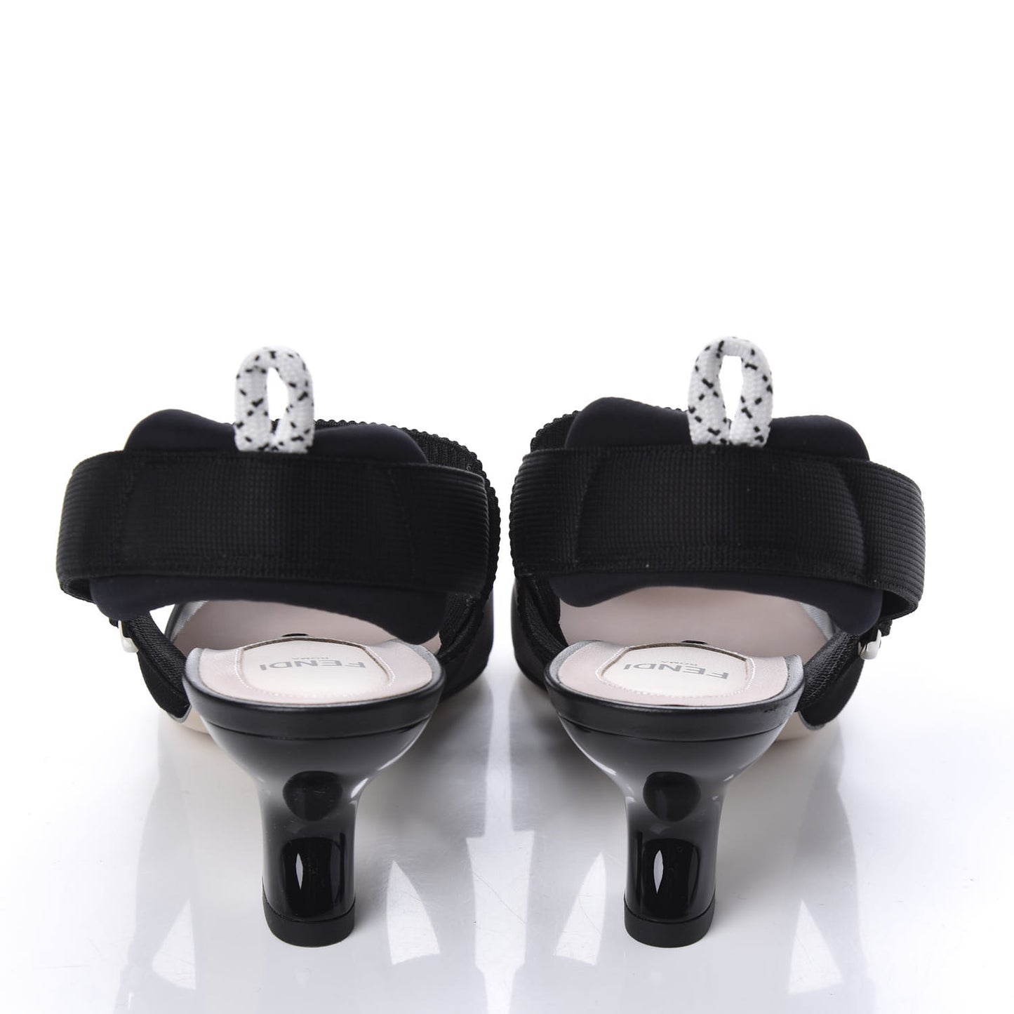 Technical Mesh FF Colibri 55mm Slingback Pumps 37 Black