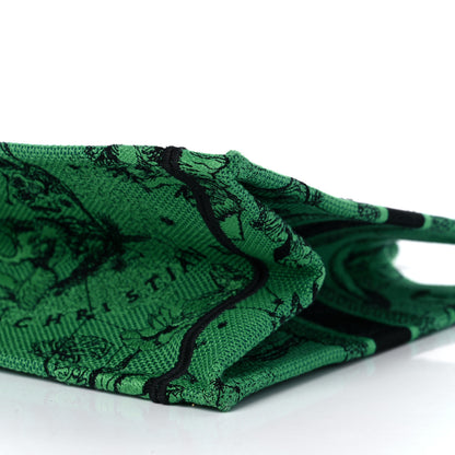 Christian Dior Canvas Embroidered Medium Zodiac Toile De Jouy Book Tote Green 8 of 8