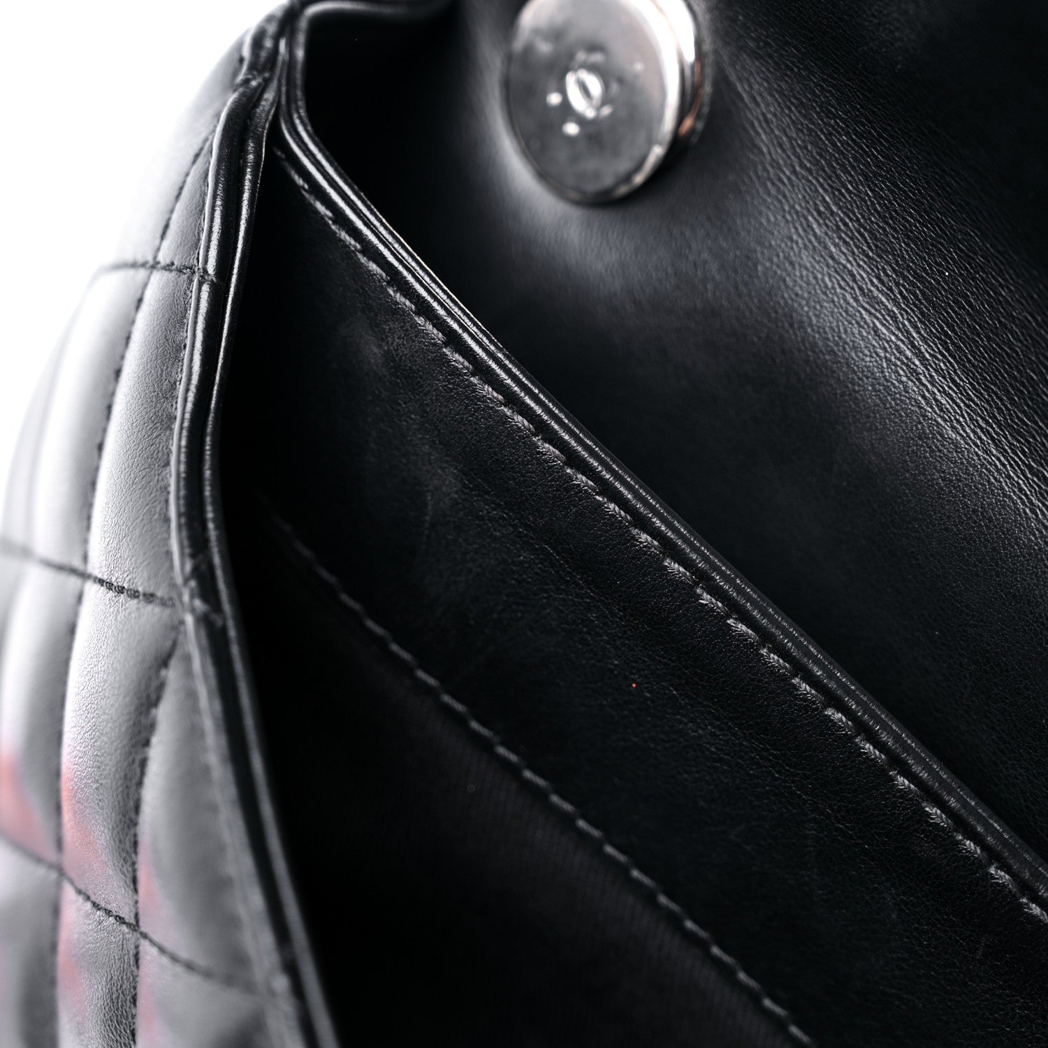 Chanel Calfskin Quilted CC Uniform Flap Belt Bag Black 13 of 15