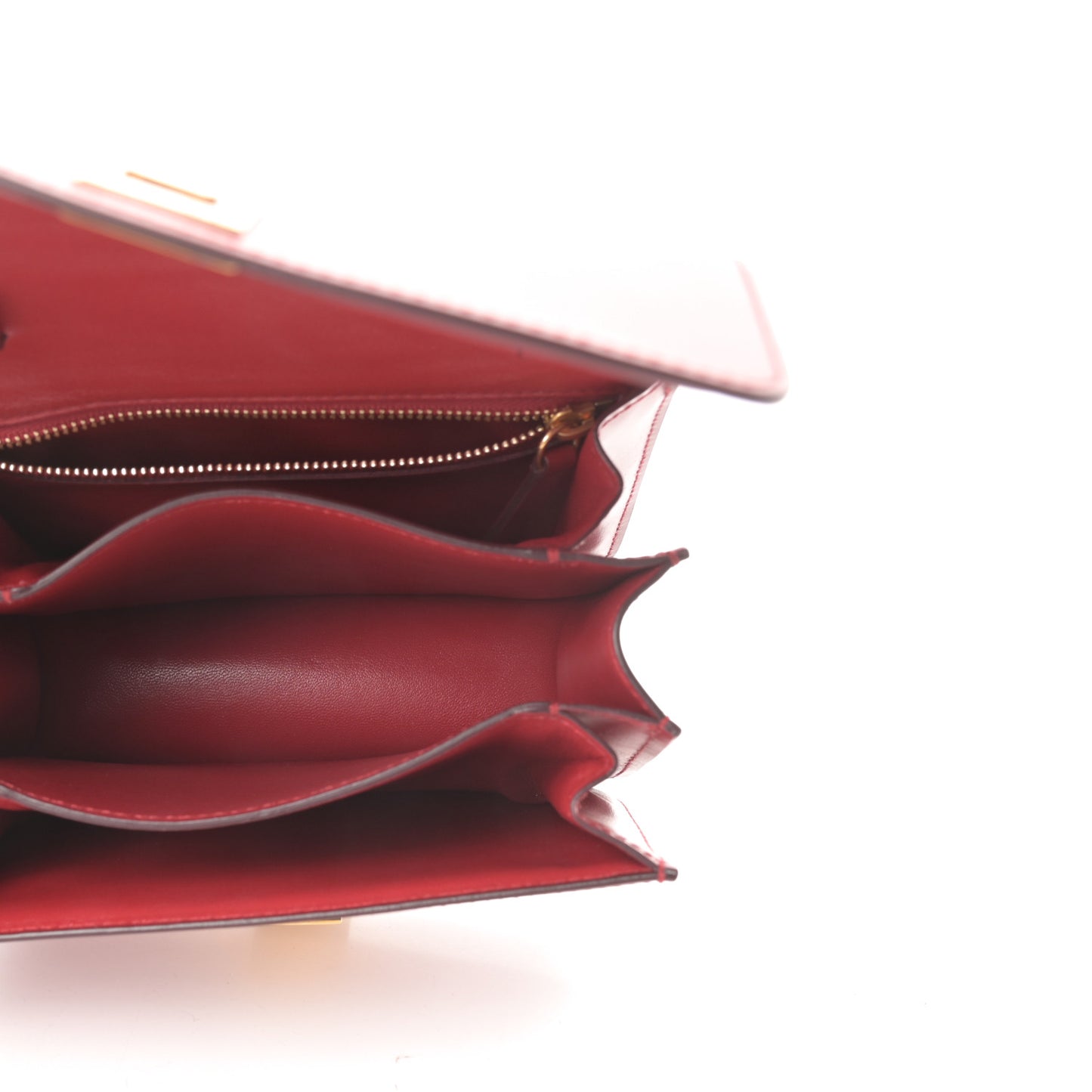 Smooth Calfskin Small Classic Box Flap Bag Red