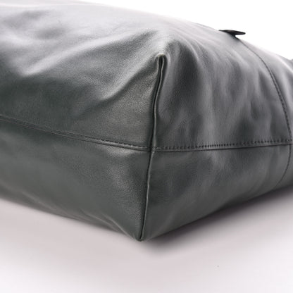 Miu Miu Vitello Soft Calfskin Shopping Tote Dark Green 8 of 12