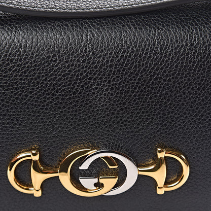 Gucci Grainy Calfskin Small Zumi Shoulder Bag Black 11 of 12