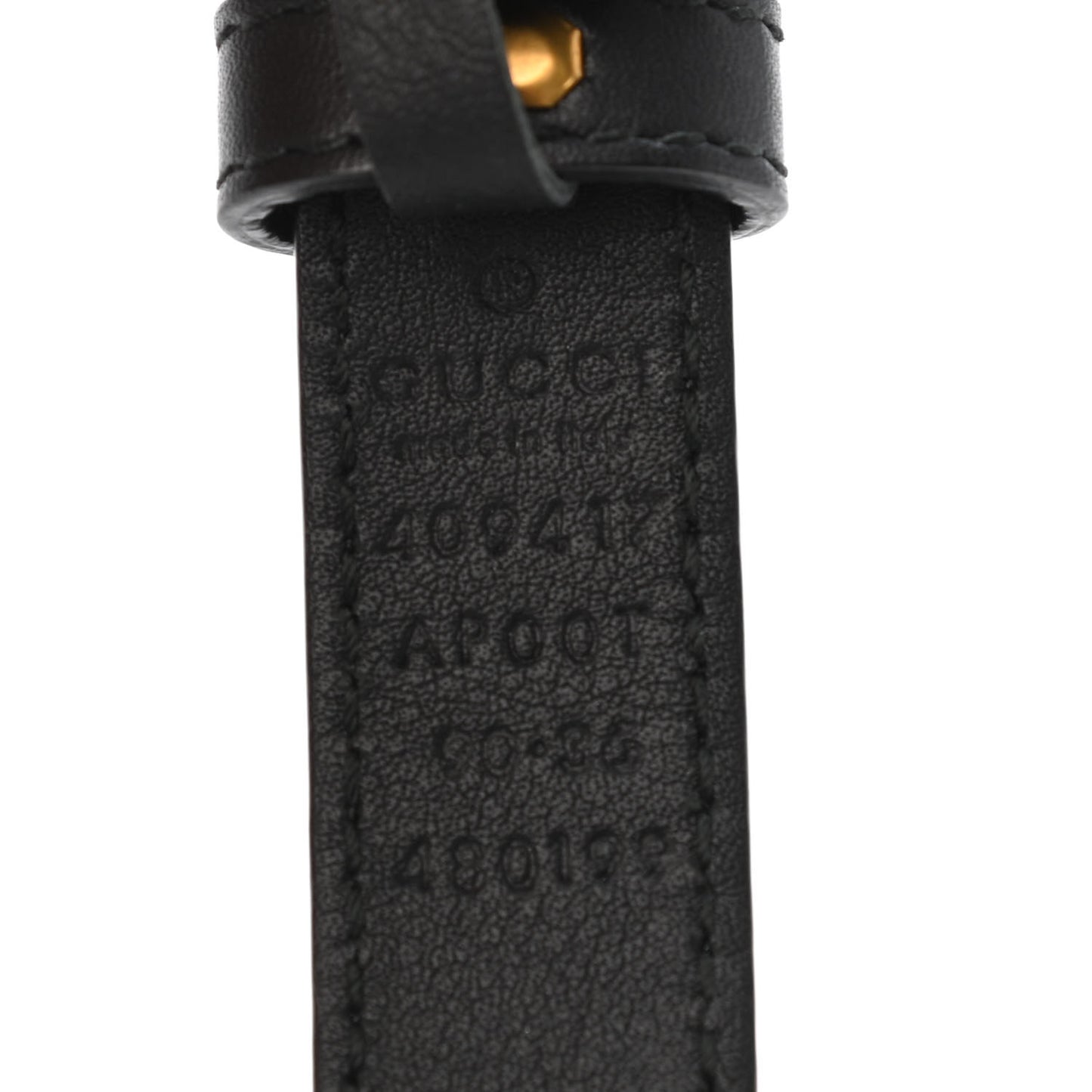 Calfskin Double G 20mm Belt 90 36 Black