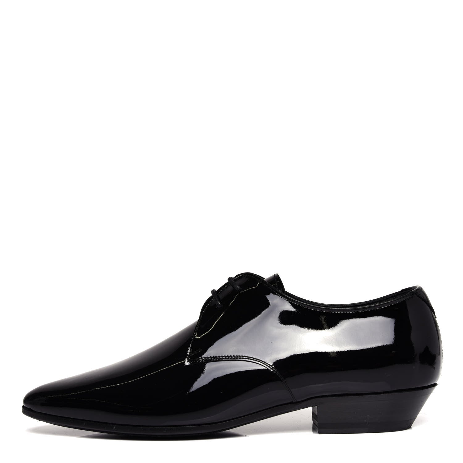 Saint Laurent Patent Calfskin Jonas Derby 36.5 Black 1 of 11