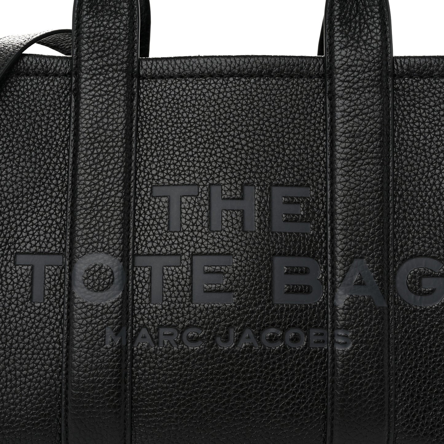 Grained Calfskin Small The Tote Bag Black