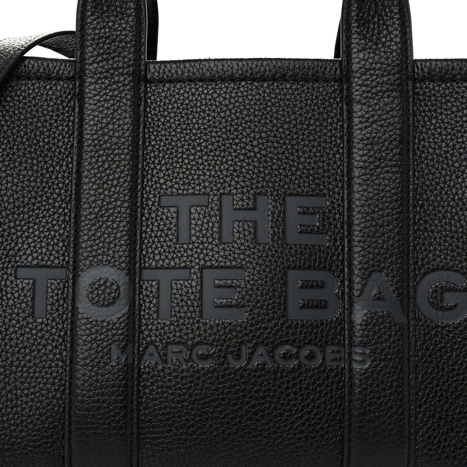 Marc Jacobs Grained Calfskin Small The Tote Bag Black 9 of 11