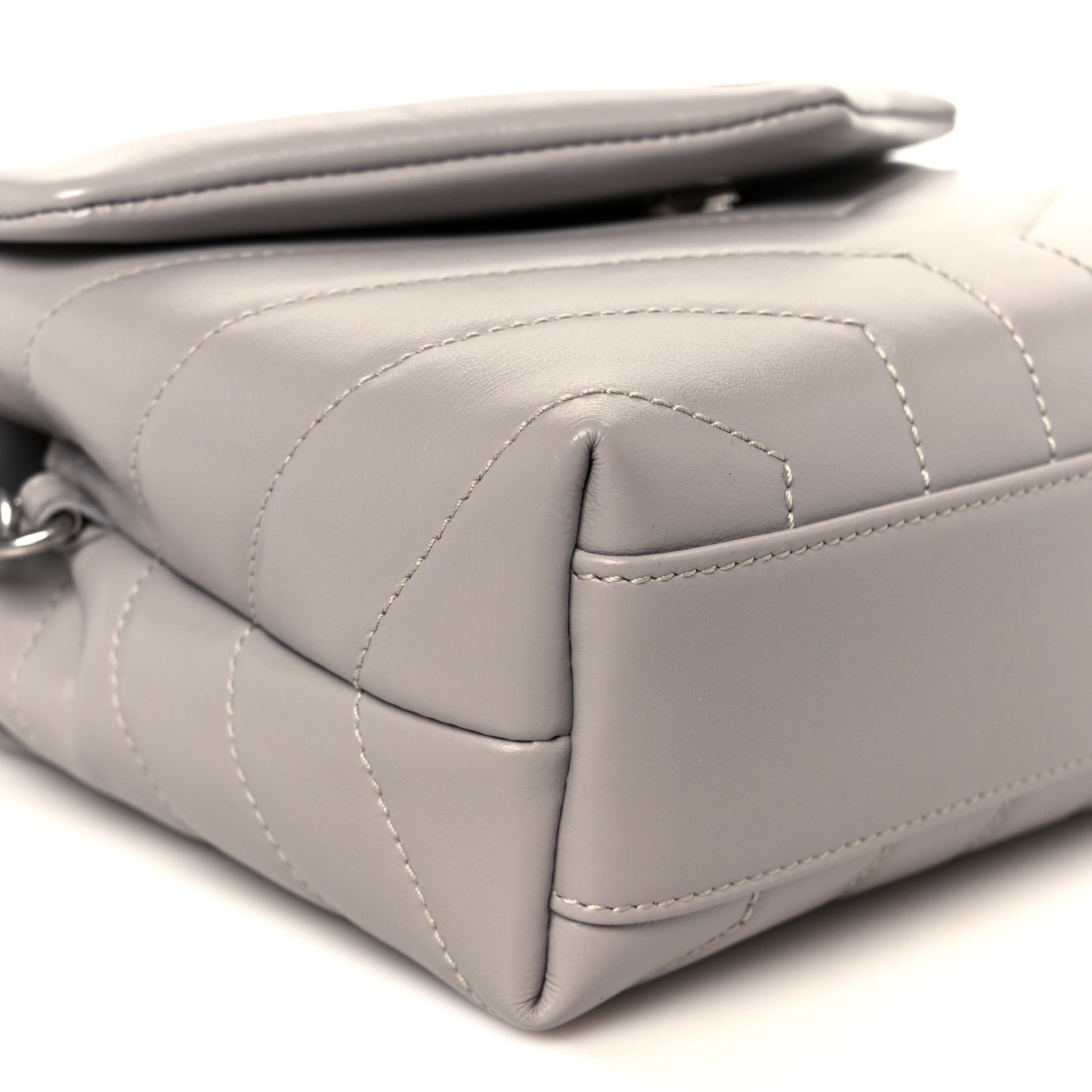 Calfskin Y Quilted Monogram Toy Loulou Satchel Granite